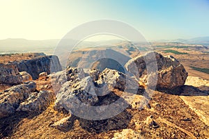 View from the Arbel cliff