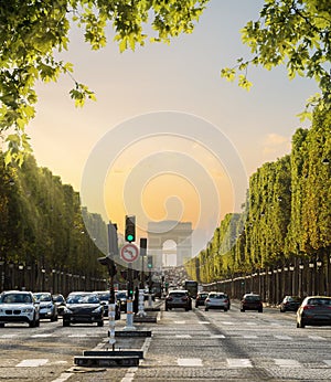 View of Arc de Triomphe