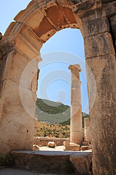 View through the arch Ephesus