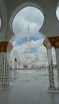 Minarete of the Sheikh Zayed Mosque