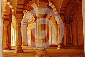 View of arches in gallery, Bibi-Ka-Maqbara, Aurangabad, Maharashtra photo