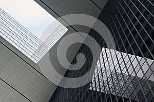 View of architectural details of  The Central Government Complex of HKSAR