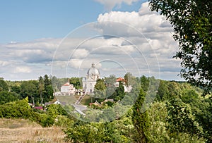 View of the architectural ensemble of the XVIII century. Liskiava. Lithuania