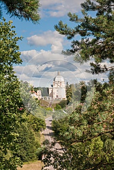 View of the architectural ensemble of the XVIII century. Liskiava. Lithuania