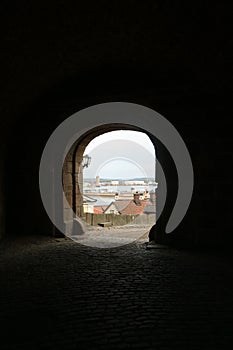 View through the archway