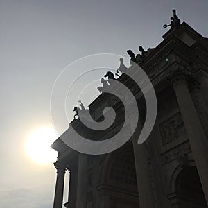 View of Arco della Pace