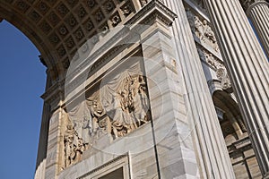 View of Arco della Pace