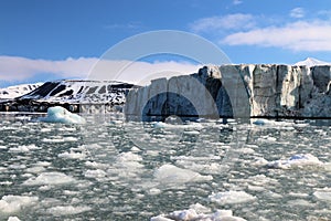 View of an Arctic landscape.