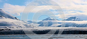 View of an Arctic landscape.