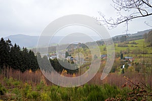 View of the Ardennes in Belgium