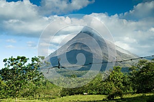 View of the Arenal volcano