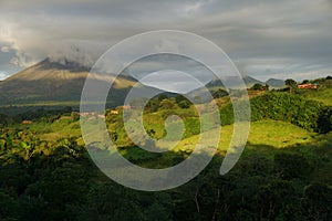 A view of Arenal volcano, Costa Rica.