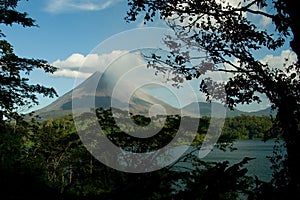 View of the Arenal volcano photo