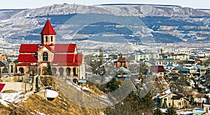 View of the Armenian Church and the city of Kislovodsk
