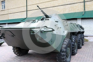 View of armoured personnel carrier BTR-70