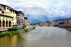 View of the Arno River in Florence