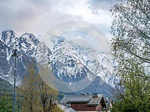 View around Chamonix town in France