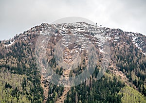 View around Chamonix town in France