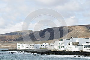 View of Arrieta, a small town in Lanzarote, Canary Islands, Spain photo