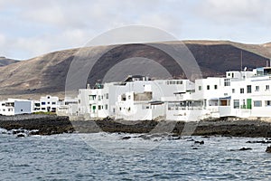 View of Arrieta, a small town in Lanzarote, Canary Islands, Spain photo