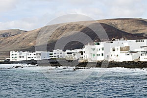 View of Arrieta, a small town in Lanzarote, Canary Islands, Spain photo