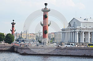 View of the arrow of Vasilevsky island.