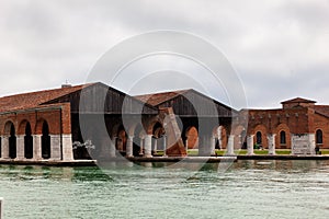 View of Arsenale in Venice, Italy