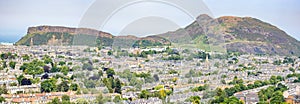 View of Arthurs seat and Edimburgh city from Blackford hill