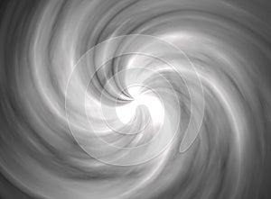 View of artistic 3d illustration black and white cyclone