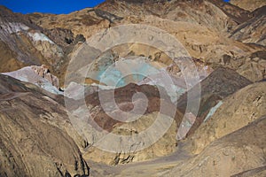 View of the Artists Pallette on Artists Drive in Death Valley National Park, Death Valley, Inyo County, California, USA