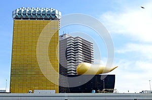 View of the Asahi Brewery buildings, a masterpiece of modern architecture