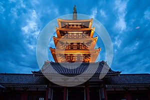 View of the Asakusa temple in Tokyo, Japan