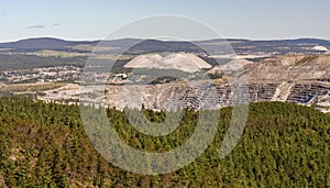 View on Asbestos mine at Coleraine