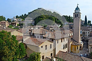 View of Asolo from the Castello Italy