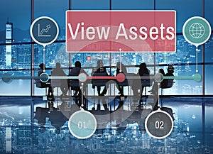 View Assets Savings Investment Value Concept