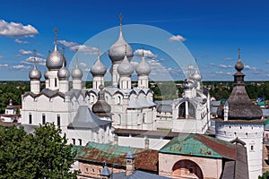 View of the Assumption Cathedral in Rostov, Golden Ring Russia.