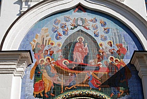 View of the Assumption Church in Yaroslavl, Russia.