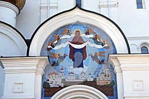 View of the Assumption Church in Yaroslavl, Russia. photo