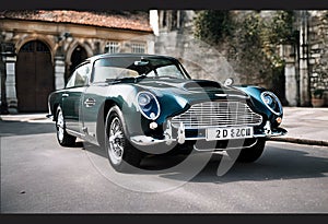 A view of an Aston Martin car