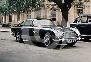 A view of an Aston Martin car