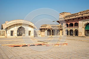 View at the Ath Dara building in Lahore fort - Pakistan