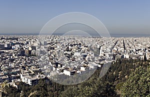 View of Athens city at Greece