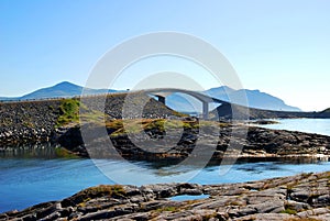 View of the Atlantic Road. Norway.