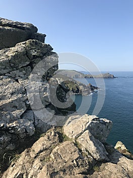 A View Of the Atlantic From Zennor Headland, Cornwall , England.