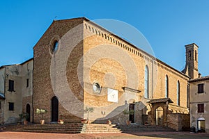 View atthe Church of San Agostino in San Gimignano - Italy,Tuscany photo