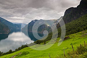 View at Aurlandfjord - pictures of Norway