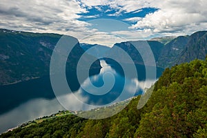 View of Aurlandsfjord, Norway