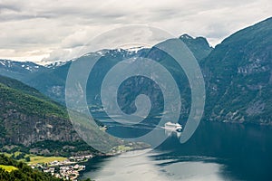 View of Aurlandsfjord, Norway