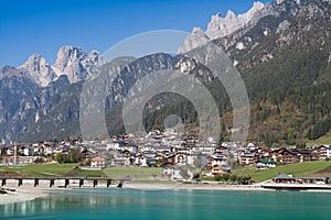 View of Auronzo di Cadore and Lake Santa Caterina Lake Misurina and the Dolomites