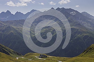 View on Austrian Alps from the Hochtor pass